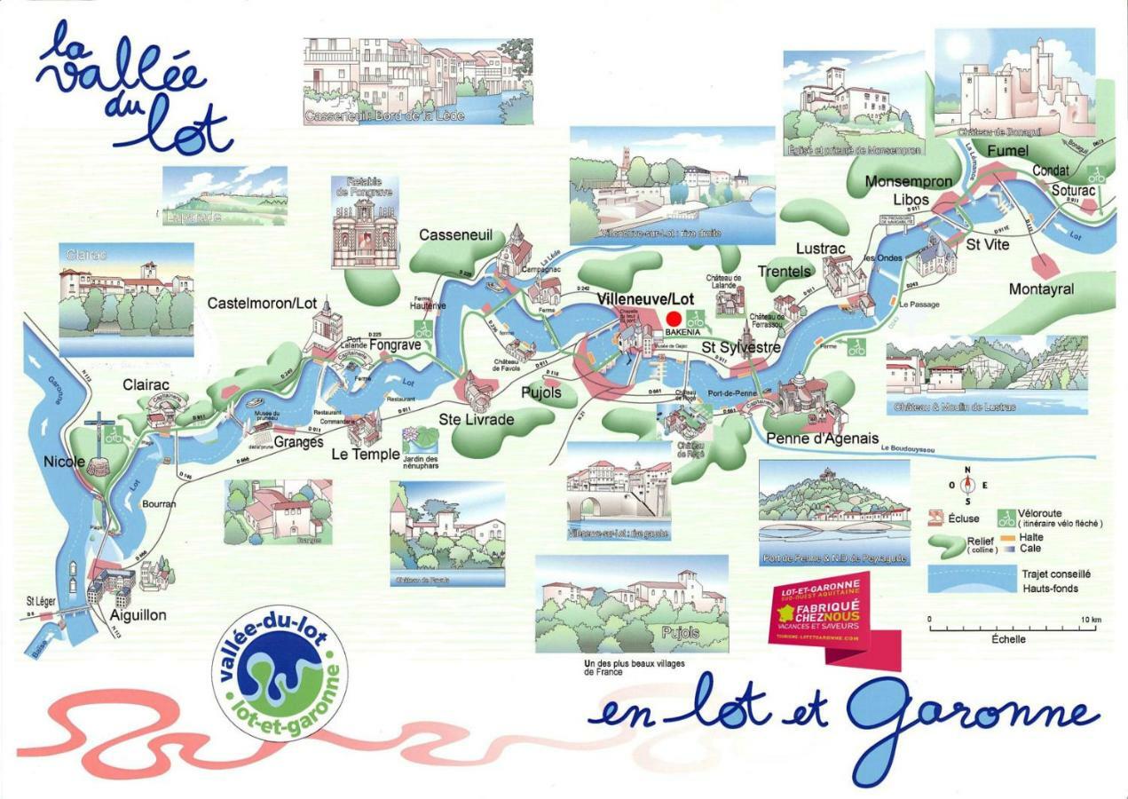 Gites La Bakenia Villeneuve-sur-Lot Ngoại thất bức ảnh